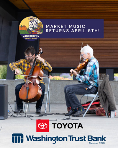 Market Music sponsored by Toyota and Washington Trust Bank